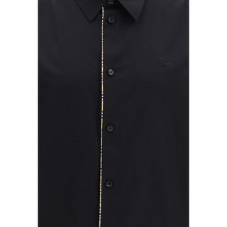 Burberry Black Cotton Dress Shirt