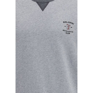 Brunello Cucinelli Gray Cotton Sweatshirt