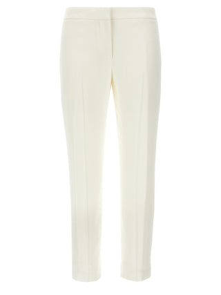 Alexander McQueen White Viscose Casual Pants