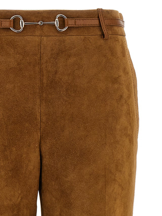 Gucci Brown Calfskin Pants