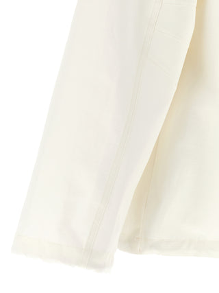 Gucci White Cotton Shell Jacket