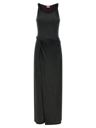 Diesel Black Modal Long Dress