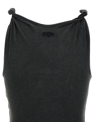 Diesel Black Modal Long Dress