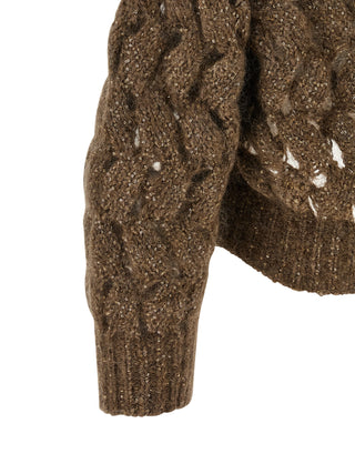 Brunello Cucinelli Brown Wool Cardigan
