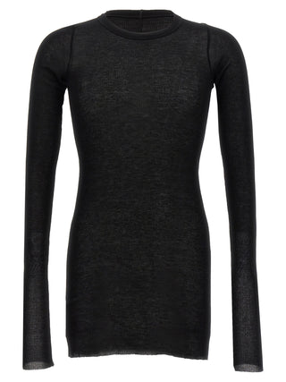 Rick Owens Black Viscose T-Shirt