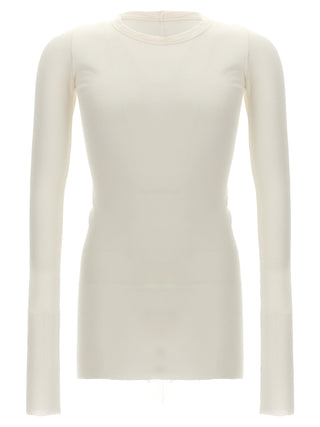 Rick Owens White Viscose T-Shirt
