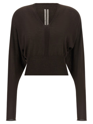 Rick Owens Brown Virgin Wool Shirt