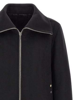 Rick Owens Black Virgin Wool Bomber
