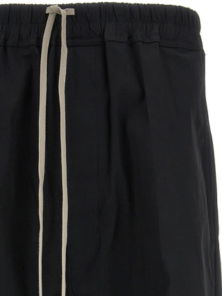 Rick Owens Black Cotton Casual Pants