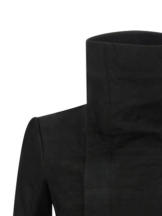 Rick Owens Black Lamb Leather Leather Jacket