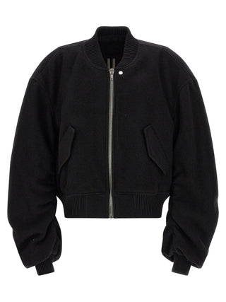 Rick Owens Black Virgin Wool Bomber