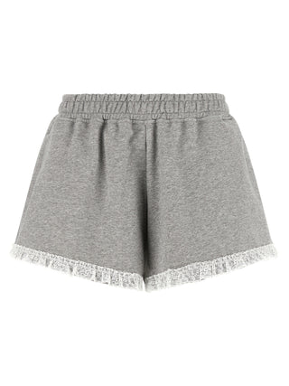 Ganni Isoli Lace Trim Shorts