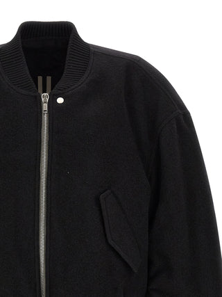 Rick Owens Black Virgin Wool Bomber