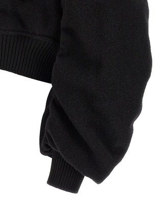 Rick Owens Black Virgin Wool Bomber