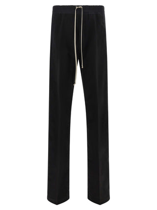 Rick Owens Black Cotton Casual Pants