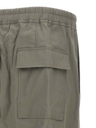 Rick Owens Gray Cotton Cropped Pants