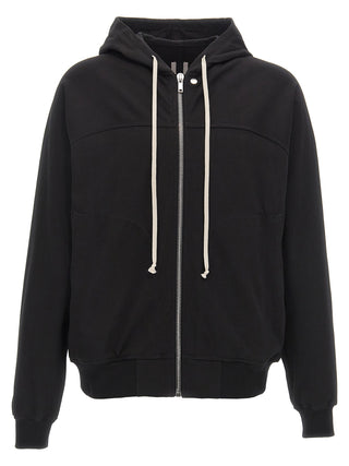 Rick Owens Black Cotton Hoodie