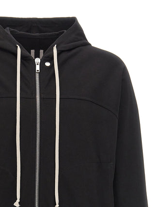 Rick Owens Black Cotton Hoodie