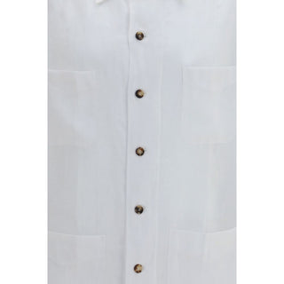 Brunello Cucinelli White Linen Shirt