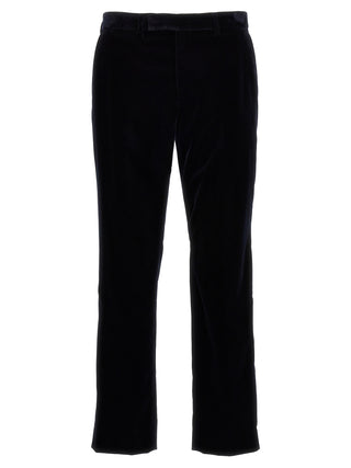 Gucci Blue Cotton Casual Pants