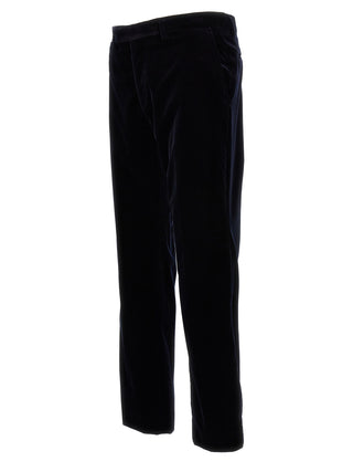 Gucci Blue Cotton Casual Pants
