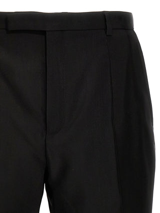 Saint Laurent Black Acetate Dress Pants