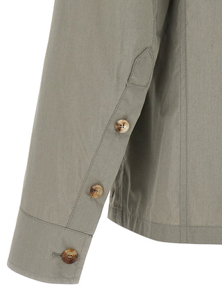 Brunello Cucinelli Bicolor Cotton Shell Jacket