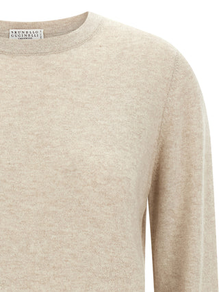 Brunello Cucinelli Beige Cashmere Cardigan