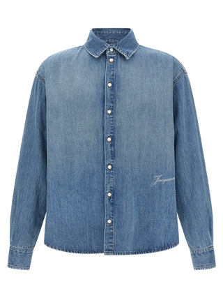 Jacquemus Blue Cotton Blouse