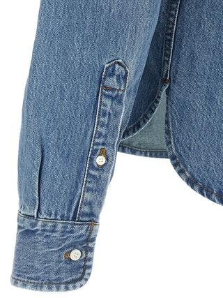 Jacquemus Blue Cotton Blouse