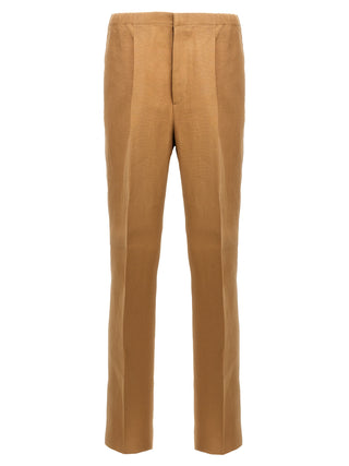 Fendi Beige Paper Casual Pants