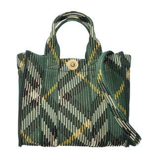 Burberry Green Fabric Handbag