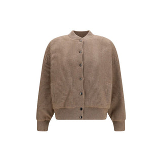Brunello Cucinelli Beige Cashmere Bomber