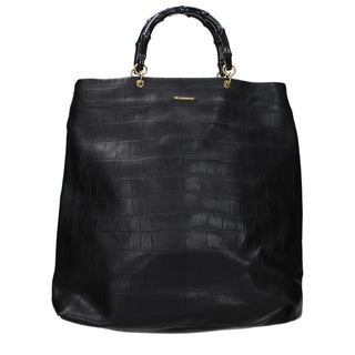Jil Sander Black Leather Handbag