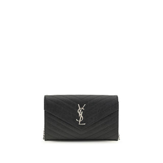 Saint Laurent Black Calf Leather Wallet