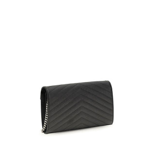 Saint Laurent Black Calf Leather Wallet