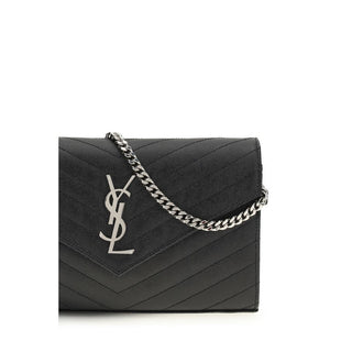 Saint Laurent Black Calf Leather Wallet