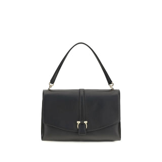Ferragamo Black Calf Leather Shoulder Bag