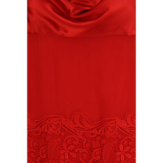 Ferragamo Silk Dress with Drape Detail