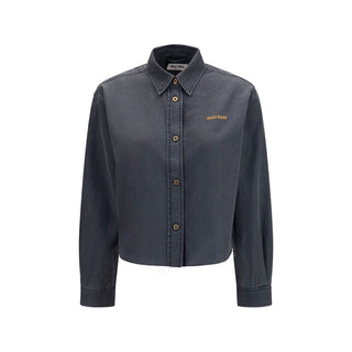 Miu Miu Gray Denim Shirt