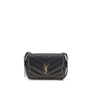 Saint Laurent Black Lamb Shoulder Bag
