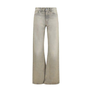 Our Legacy Gray Cotton Straight-Leg Jeans