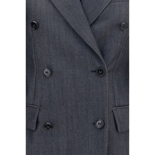 Balenciaga Gray Wool Oves Aries Blazer