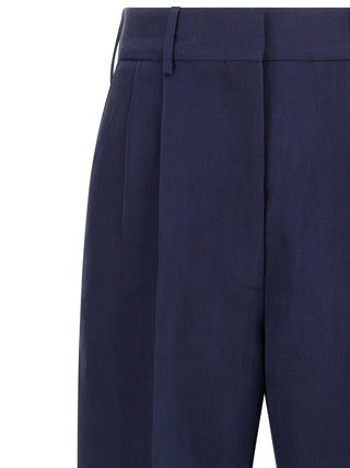 Blazé Milano Savannah Fox Linen and Silk Trousers