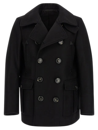 Dsquared² Black Wool Coat
