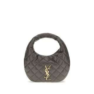 Saint Laurent Gray Lamb Shoulder Bag