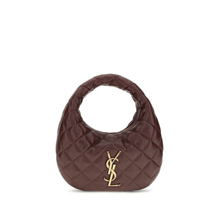 Saint Laurent Brown Lamb Shoulder Bag