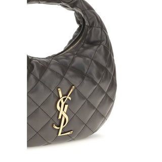 Saint Laurent Gray Lamb Shoulder Bag