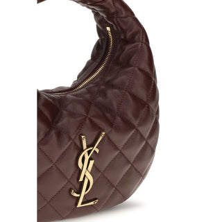 Saint Laurent Brown Lamb Shoulder Bag