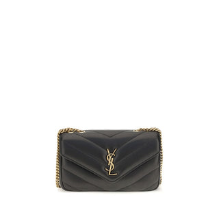 Saint Laurent Black Lamb Shoulder Bag